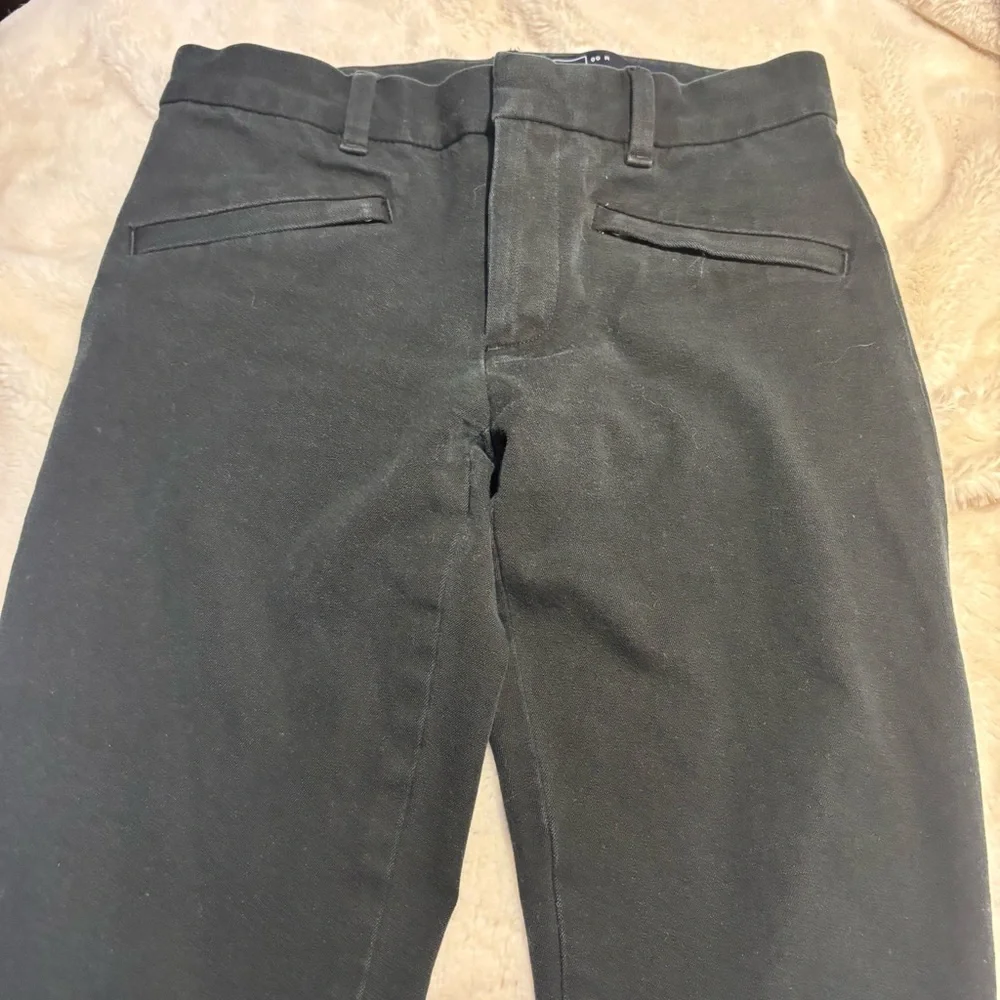 GAP Skinny Ankle B Pants Sz 00R True Black Stretch Cotton Spandex Cropped Pants